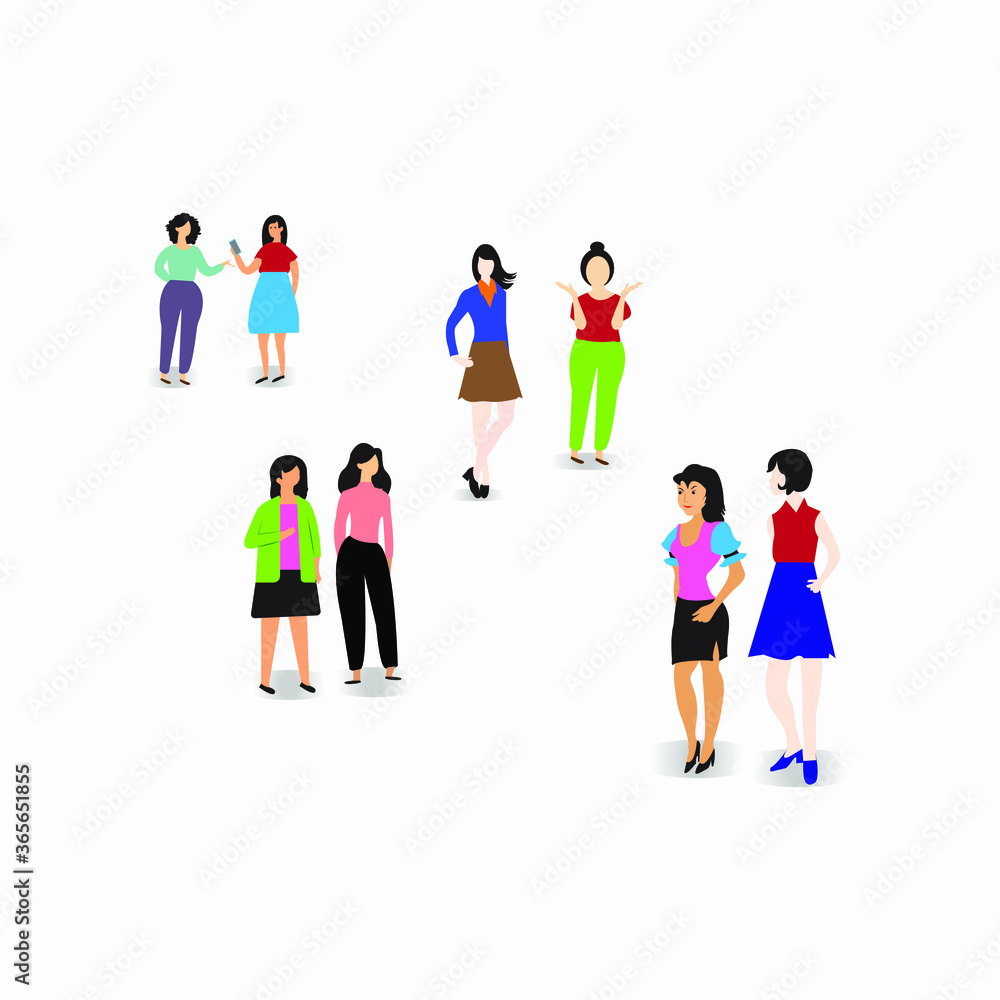 women characters images cartoon vector