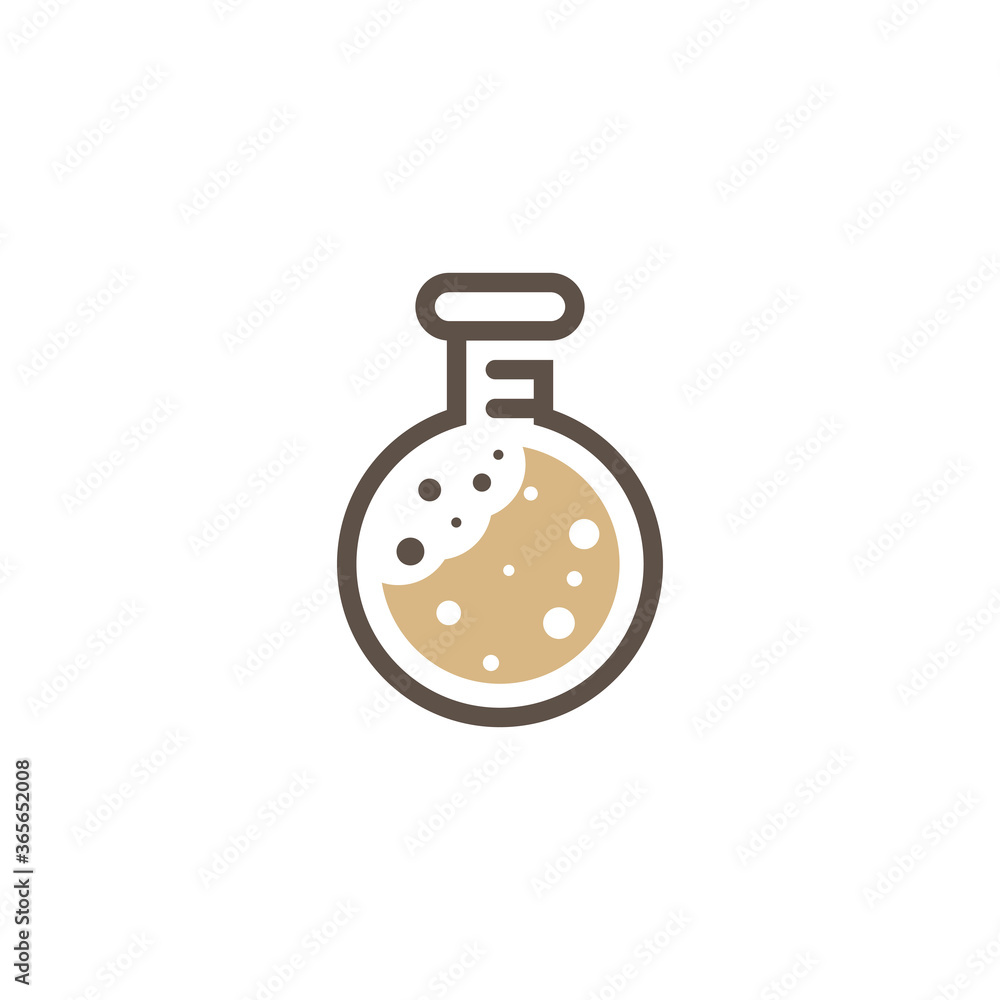 Fotografie Lab Cookies Logo Design Vector Template, Icon Symbol, Creative design concepts