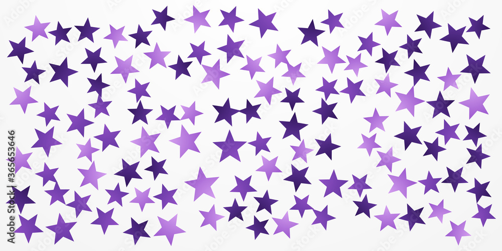Purple white star pattern background for wide banner. Vector illustration design for presentation, banner, cover, web, flyer, card, poster, wallpaper, texture, slide, magazine, and powerpoint.