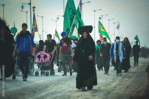 The shrine of Imam Ali Ibn Abi Talib in Najaf, Karbala, Iraq photo