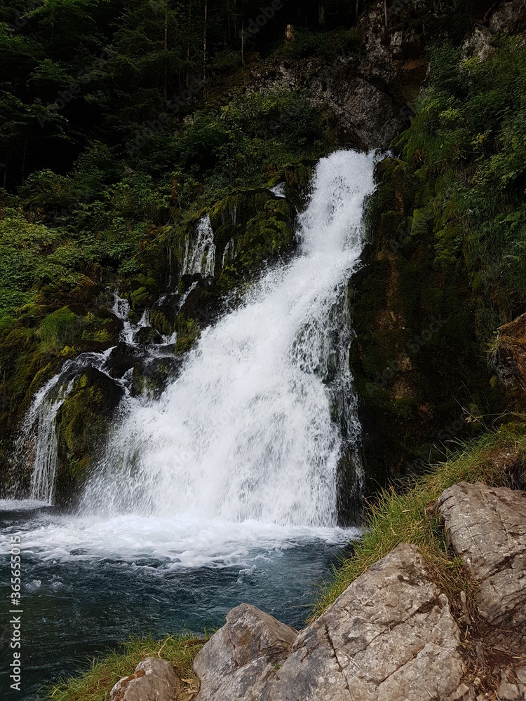 Besuch in Jaun am Wasserfall Besuch in Jaun am Wasserfall