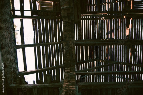 old leaky roof bottom view