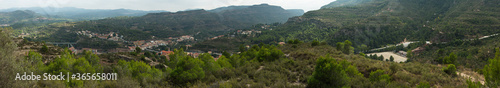 View of Monistrol de Montserrat, Catalonia, Spain, Europe 