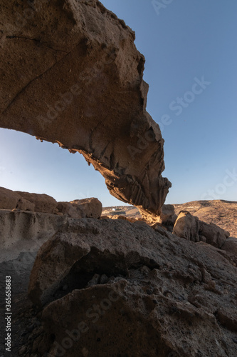 arch formed by volcanic stone