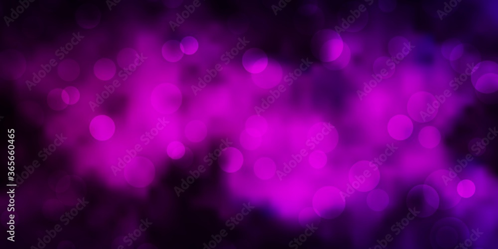 Dark Pink vector pattern with circles. Glitter abstract illustration with colorful drops. New template for your brand book. Dark Pink vector pattern with circles. Glitter abstract illustration with colorful drops. New template for your brand book.
