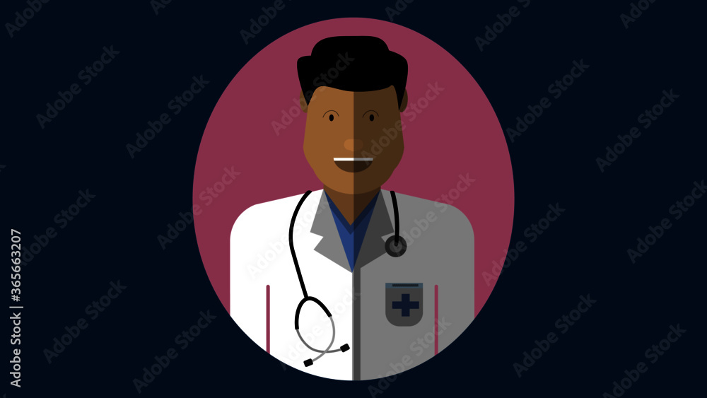 Vector illustration of a doctor Vector illustration of a doctor