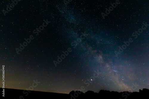 starry night sky with stars and milky way