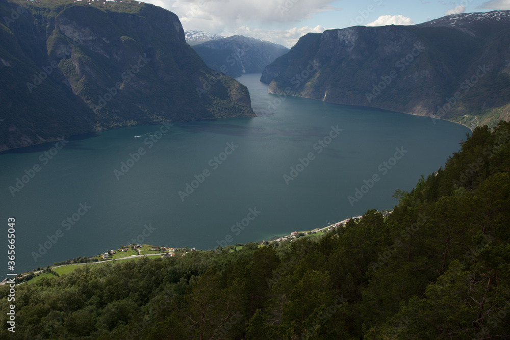 fjord norway at  Aurlandsfjord
