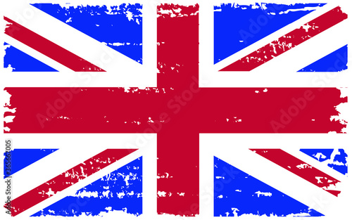 Grunge United Kingdom flag.