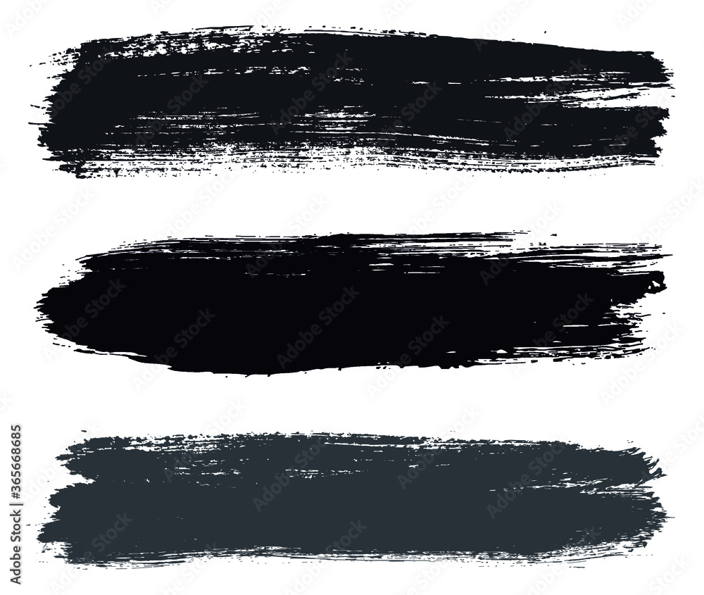 Fototapeta premium Grunge paint brush strokes