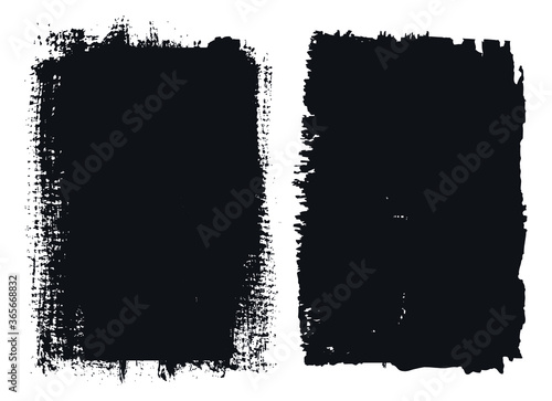 Vector grunge black frame backgrounds.
