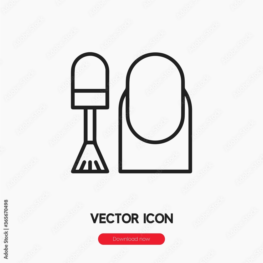 nail polish icon vector sign symbol