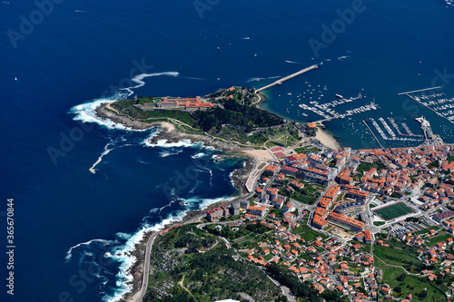 aerial view of Bayona, Galicia
 photo