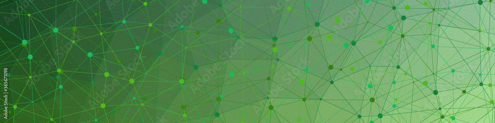 Obraz premium Kelly Green color Abstract color Low-Polygones Generative Art background illustration