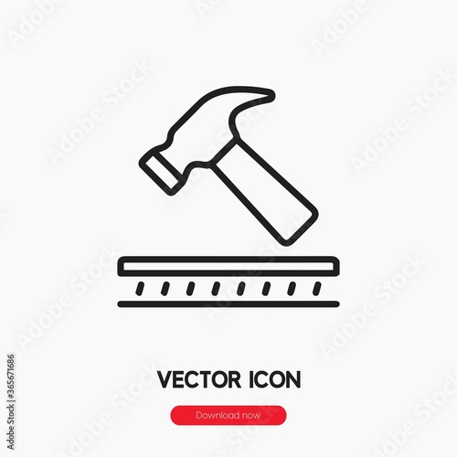 durable icon vector. Linear style sign for mobile concept and web design. durable symbol illustration. Pixel vector graphics - Vector.