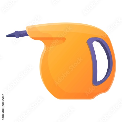 Vacuum steam cleaner icon. Cartoon of vacuum steam cleaner vector icon for web design isolated on white background