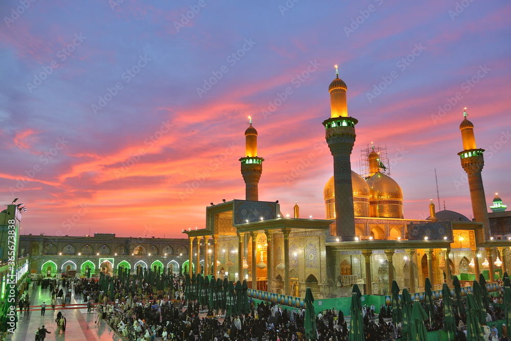 The shrine of Imam Musa Al-Kadhim and Imam Muhammad Al-Jawad in Al-Kadhim, Baghdad, Iraq Stock Photo | Adobe Stock