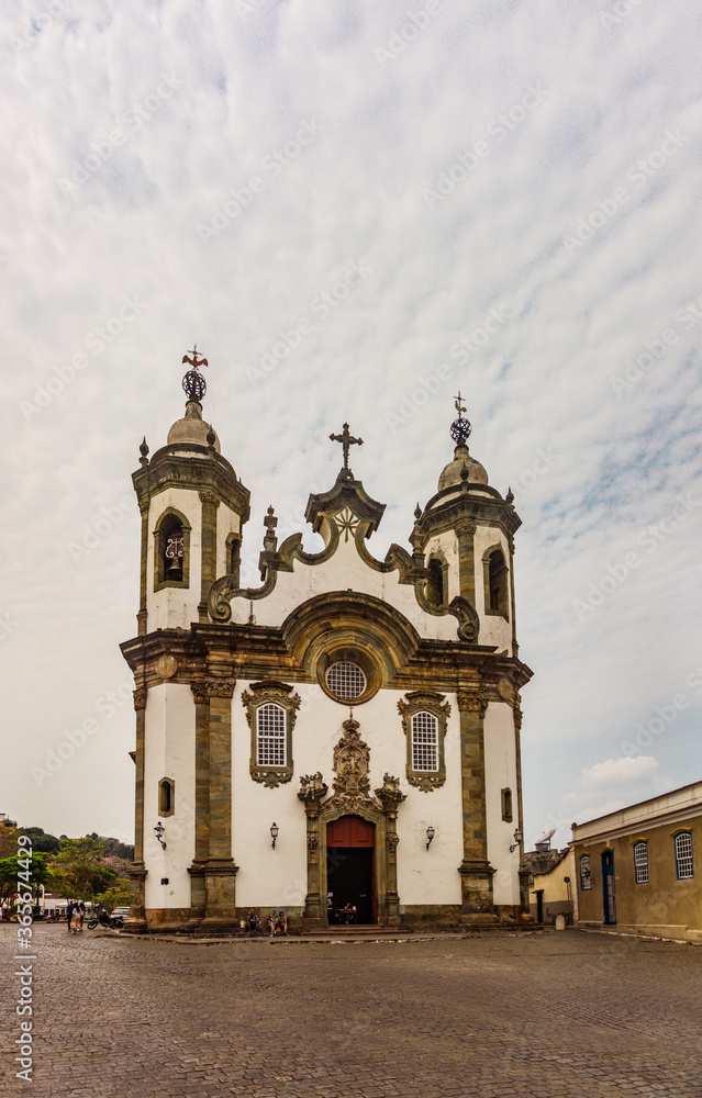 Old baroque church in São João del-Rei Old baroque church in São João del-Rei