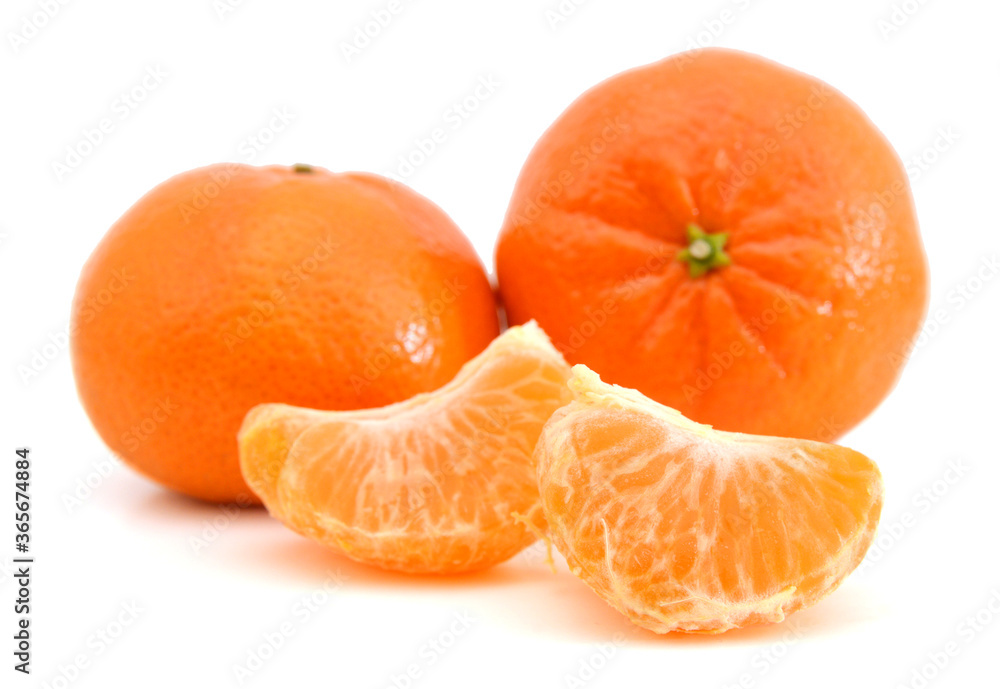 Orange mandarin or tangerine fruit isolated on white background Orange mandarin or tangerine fruit isolated on white background