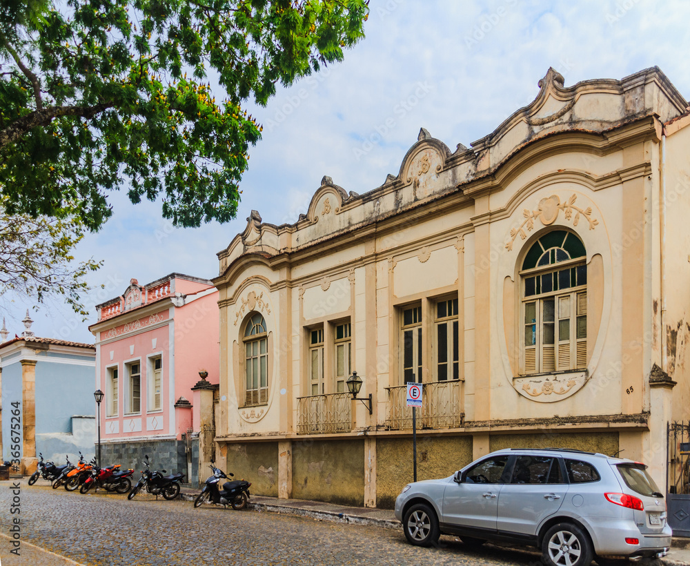 Old eclectic style house in São João del-Rei