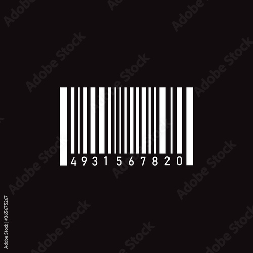 Barcode icon vector