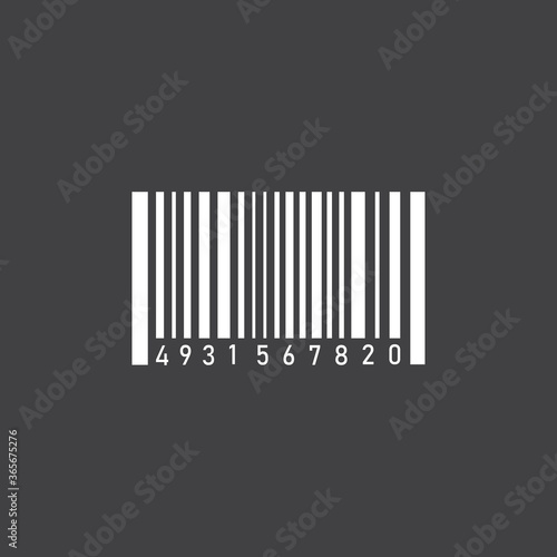 Barcode icon vector