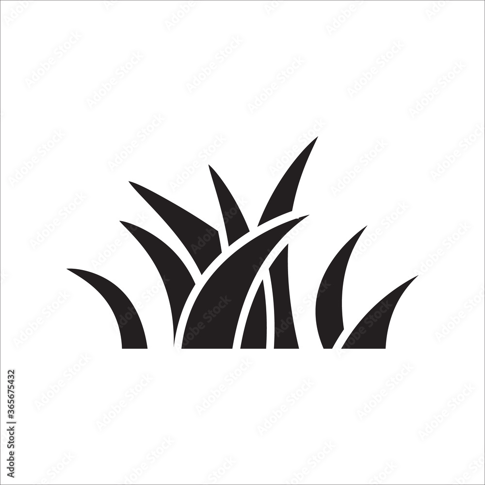 Grass icon vector Grass icon vector