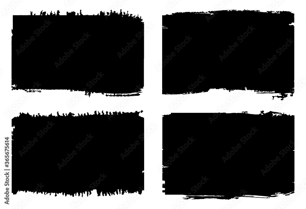 Set of grunge black backgrounds. Set of grunge black backgrounds.