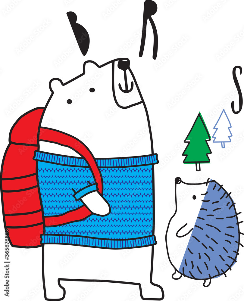 Naklejka premium cartoon illustration