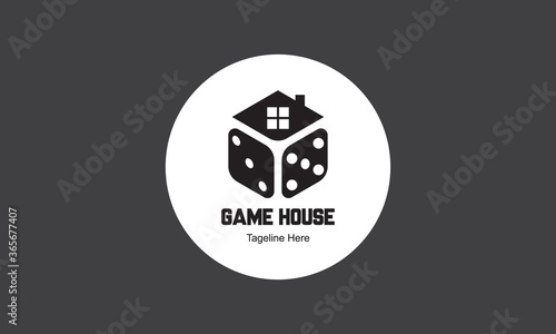 Game home logo design template.