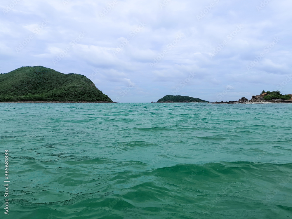 The beach of Samae San island at Chonburi in Thailand The beach of Samae San island at Chonburi in Thailand