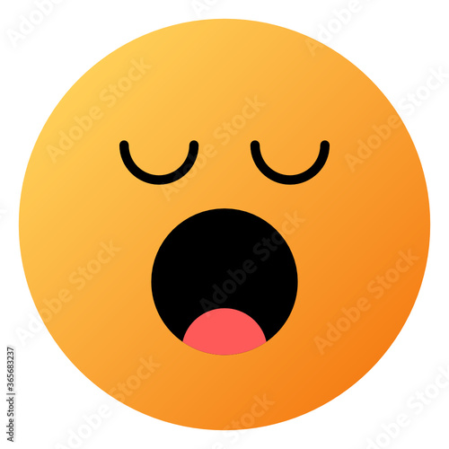 sleepy face icon