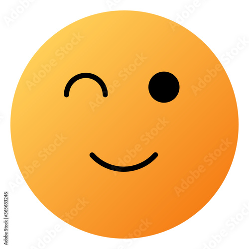 smiley face with smile