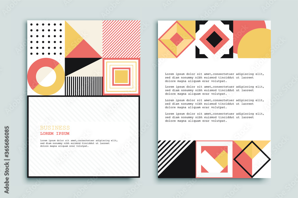 Abstract geometric flyer.Business brochure design. Abstract geometric flyer.Business brochure design.