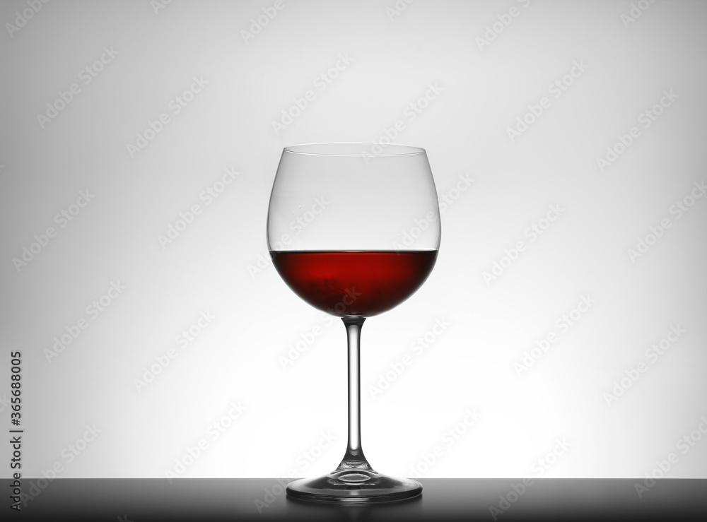 Glass of red wine isolated on white Glass of red wine isolated on white