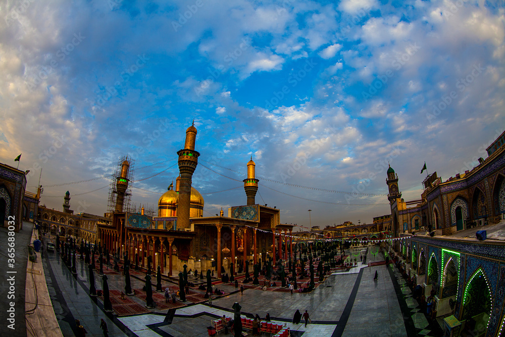 The shrine of Imam Musa Al-Kadhim and Imam Muhammad Al-Jawad in Al-Kadhim, Baghdad, Iraq
