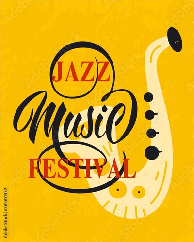 vector illustration for jazz festival concert