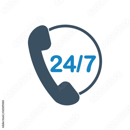 Phone hotline number icon