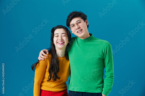 Portrait of young couples