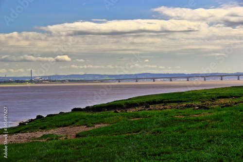 The New Severn Bridge To Cardiff As Seen From The Old  Severn Bridge At Chepstow.