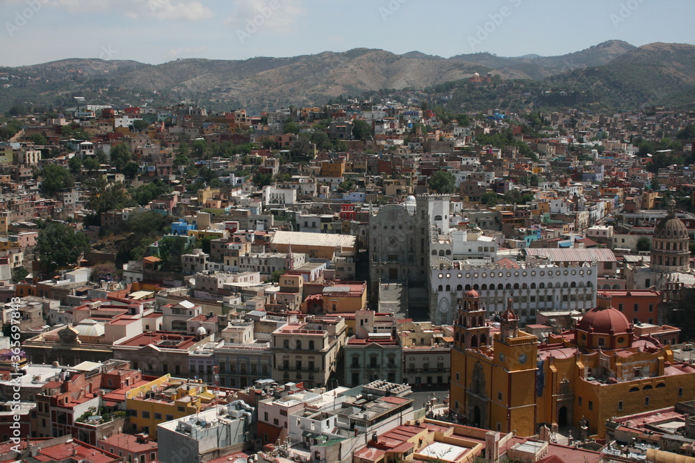 Obraz premium Guanajuato Mexico city scape 2009