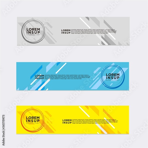 modern abstract banner design template