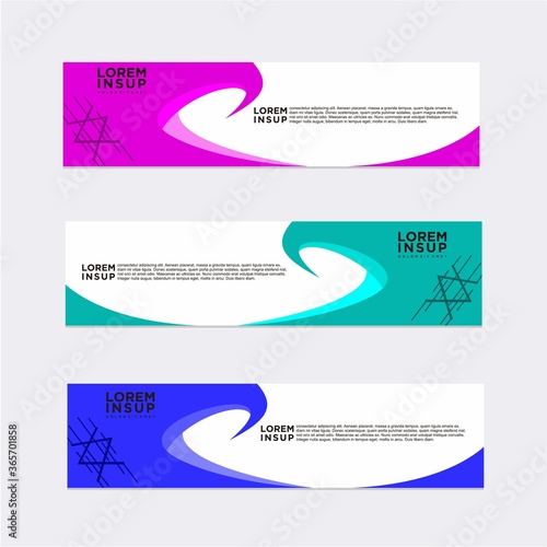 modern abstract banner design template © Cucoo
