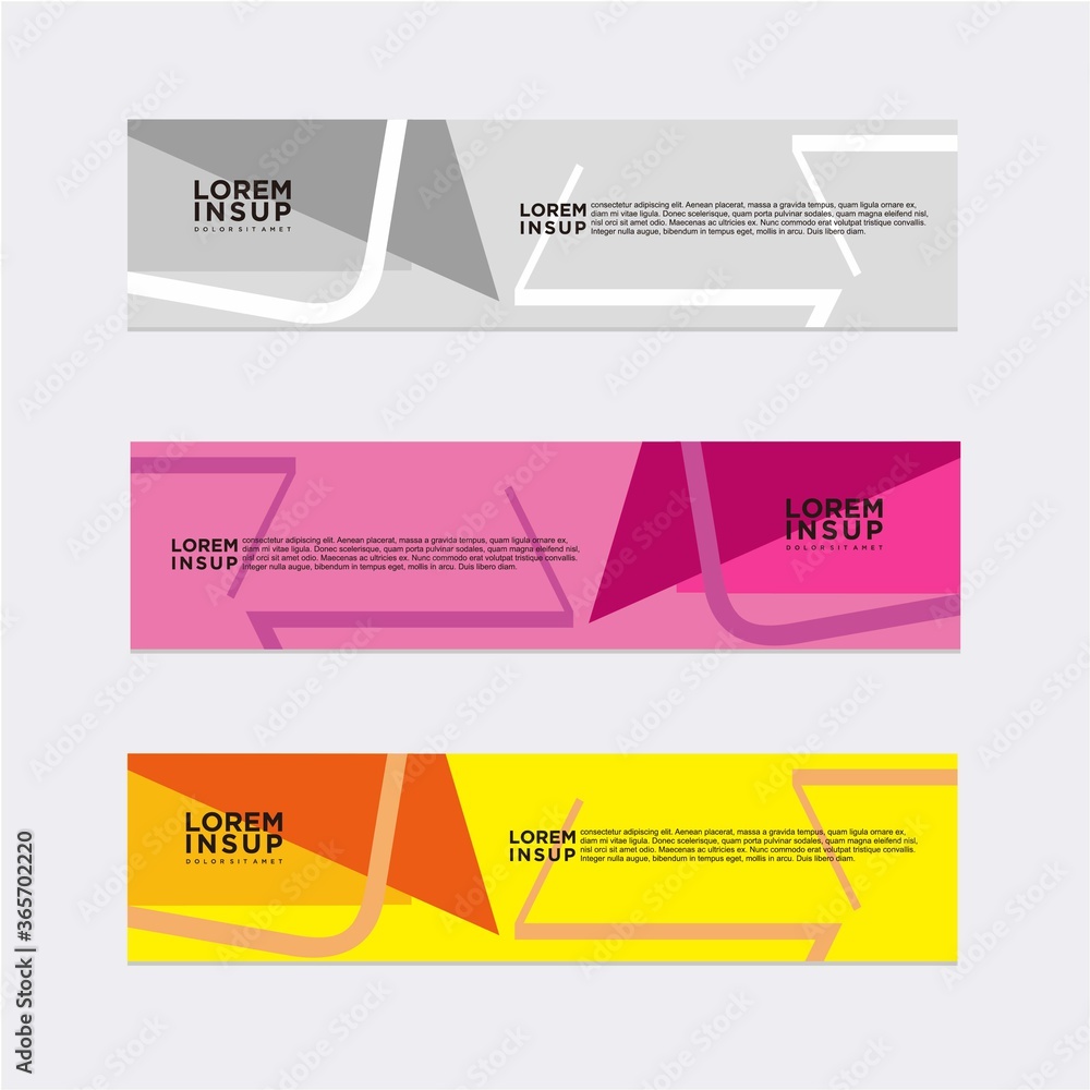 modern abstract banner design template