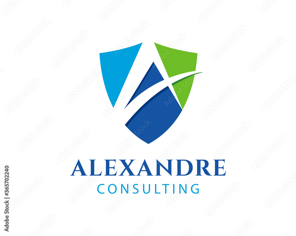 Letter A With Shield Logo Concept , Consulting Logo Inspiration Letter A With Shield Logo Concept , Consulting Logo Inspiration