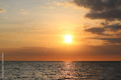 sunset over the sea © mong