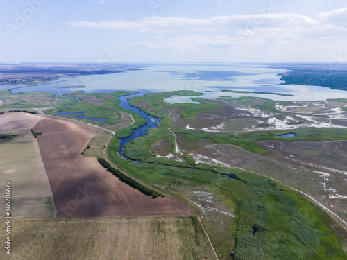Aerial view on Kagach River