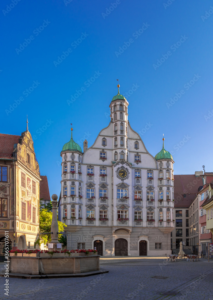 Rathaus in Memmingen, Bayern, Deutschland