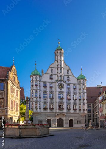 Rathaus in Memmingen, Bayern, Deutschland