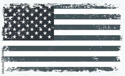 Grunge American flag.